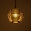 GLOBOSTAR® JUTTI 205-0041 Boho Κρεμαστό Φωτιστικό Οροφής με Ντουί 1 x E27 AC 220-240V IP20 - Μπεζ - M20 x Π20 x Υ18cm