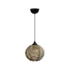 GLOBOSTAR® JUTTI 205-0041 Boho Κρεμαστό Φωτιστικό Οροφής με Ντουί 1 x E27 AC 220-240V IP20 - Μπεζ - M20 x Π20 x Υ18cm