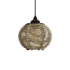 GLOBOSTAR® JUTTI 205-0041 Boho Κρεμαστό Φωτιστικό Οροφής με Ντουί 1 x E27 AC 220-240V IP20 - Μπεζ - M20 x Π20 x Υ18cm
