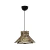 GLOBOSTAR® JUTTI 205-0042 Boho Κρεμαστό Φωτιστικό Οροφής με Ντουί 1 x E27 AC 220-240V IP20 - Μπεζ - M26 x Π26 x Υ15cm