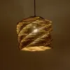GLOBOSTAR® HUSLE 205-0045 Boho Κρεμαστό Φωτιστικό Οροφής με Ντουί 1 x E27 AC 220-240V IP20 - Μπεζ - M31 x Π31 x Υ28cm
