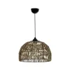 GLOBOSTAR® ARANCIA 205-0047 Boho Κρεμαστό Φωτιστικό Οροφής με Ντουί 1 x E27 AC 220-240V IP20 - Μπεζ - M35 x Π35 x Υ26cm