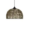 GLOBOSTAR® ARANCIA 205-0047 Boho Κρεμαστό Φωτιστικό Οροφής με Ντουί 1 x E27 AC 220-240V IP20 - Μπεζ - M35 x Π35 x Υ26cm