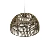 GLOBOSTAR® ARANCIA 205-0047 Boho Κρεμαστό Φωτιστικό Οροφής με Ντουί 1 x E27 AC 220-240V IP20 - Μπεζ - M35 x Π35 x Υ26cm