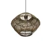 GLOBOSTAR® KEGEL 205-0048 Boho Κρεμαστό Φωτιστικό Οροφής με Ντουί 1 x E27 AC 220-240V IP20 - Μπεζ - M46 x Π46 x Υ35cm