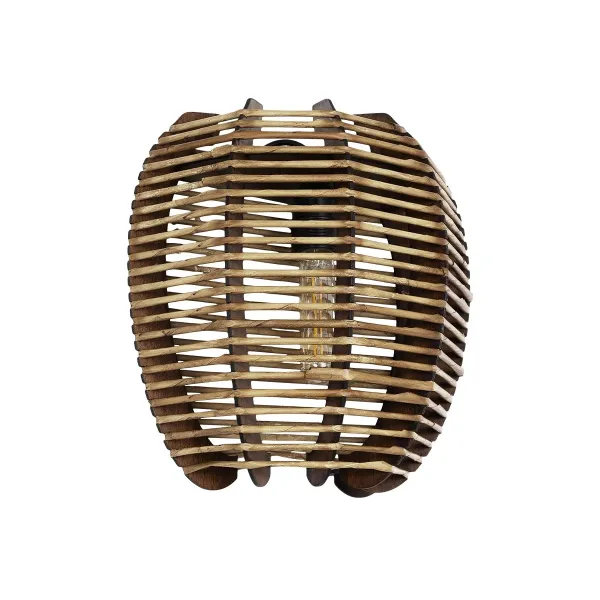 GLOBOSTAR® BOND 205-0050 Boho Φωτιστικό Τοίχου - Απλίκα με Ντουί 1 x E27 AC 220-240V IP20 - Μπεζ - M35 x Π18 x Υ32cm