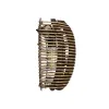 GLOBOSTAR® BOND 205-0050 Boho Φωτιστικό Τοίχου - Απλίκα με Ντουί 1 x E27 AC 220-240V IP20 - Μπεζ - M35 x Π18 x Υ32cm