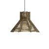 GLOBOSTAR® JUTTI 205-0051 Boho Κρεμαστό Φωτιστικό Οροφής με Ντουί 1 x E27 AC 220-240V IP20 - Καφέ- M40 x Π40 x Υ26cm