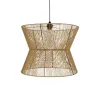 GLOBOSTAR® UPCONE 205-0056 Boho Κρεμαστό Φωτιστικό Οροφής με Ντουί 1 x E27 AC 220-240V IP20 - Μπεζ - M50 x Π50 x Υ43cm