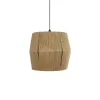 GLOBOSTAR® CONE 205-0057 Boho Κρεμαστό Φωτιστικό Οροφής με Ντουί 1 x E27 AC 220-240V IP20 - Μπεζ - M38 x Π38 x Υ34cm