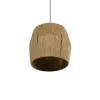GLOBOSTAR® CONE 205-0057 Boho Κρεμαστό Φωτιστικό Οροφής με Ντουί 1 x E27 AC 220-240V IP20 - Μπεζ - M38 x Π38 x Υ34cm
