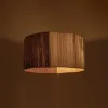 GLOBOSTAR® TAG 205-0060 Boho Κρεμαστό Φωτιστικό Οροφής με Ντουί 1 x E27 AC 220-240V IP20 - Μπεζ & Καφέ - M60 x Π60 x 35cm