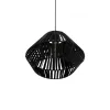 GLOBOSTAR® NUI 205-0061 Boho Κρεμαστό Φωτιστικό Οροφής με Ντουί 1 x E27 AC 220-240V IP20 - Μαύρο - M36 x Π36 x Υ27cm