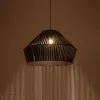 GLOBOSTAR® NUI 205-0062 Boho Κρεμαστό Φωτιστικό Οροφής με Ντουί 1 x E27 AC 220-240V IP20 - Μαύρο - M60 x Π60 x Υ41cm
