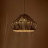 GLOBOSTAR® NUI 205-0066 Boho Κρεμαστό Φωτιστικό Οροφής με Ντουί 1 x E27 AC 220-240V IP20 - Γκρι - M60 x Π60 x Υ41cm