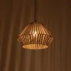 GLOBOSTAR® NUI 205-0067 Boho Κρεμαστό Φωτιστικό Οροφής με Ντουί 1 x E27 AC 220-240V IP20 - Μπεζ - M36 x Π36 x Υ27cm