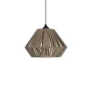 GLOBOSTAR® NUI 205-0067 Boho Κρεμαστό Φωτιστικό Οροφής με Ντουί 1 x E27 AC 220-240V IP20 - Μπεζ - M36 x Π36 x Υ27cm