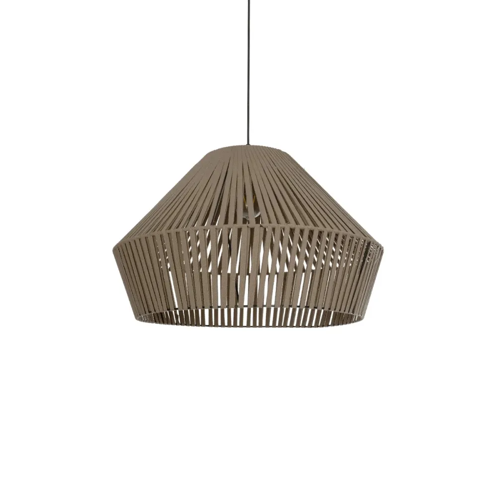 GLOBOSTAR® NUI 205-0068 Boho Κρεμαστό Φωτιστικό Οροφής με Ντουί 1 x E27 AC 220-240V IP20 - Μπεζ - M60 x Π60 x Υ41cm