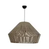GLOBOSTAR® NUI 205-0068 Boho Κρεμαστό Φωτιστικό Οροφής με Ντουί 1 x E27 AC 220-240V IP20 - Μπεζ - M60 x Π60 x Υ41cm