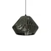 GLOBOSTAR® NUI 205-0069 Boho Κρεμαστό Φωτιστικό Οροφής με Ντουί 1 x E27 AC 220-240V IP20 - Πρασίνο - M36 x Π36 x Υ27cm