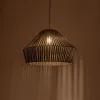 GLOBOSTAR® NUI 205-0070 Boho Κρεμαστό Φωτιστικό Οροφής με Ντουί 1 x E27 AC 220-240V IP20 - Πρασίνο - M60 x Π60 x Υ41cm