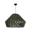 GLOBOSTAR® NUI 205-0070 Boho Κρεμαστό Φωτιστικό Οροφής με Ντουί 1 x E27 AC 220-240V IP20 - Πρασίνο - M60 x Π60 x Υ41cm