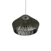 GLOBOSTAR® NUI 205-0070 Boho Κρεμαστό Φωτιστικό Οροφής με Ντουί 1 x E27 AC 220-240V IP20 - Πρασίνο - M60 x Π60 x Υ41cm