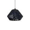 GLOBOSTAR® NUI 205-0071 Boho Κρεμαστό Φωτιστικό Οροφής με Ντουί 1 x E27 AC 220-240V IP20 - Μπλε - M36 x Π36 x Υ27cm
