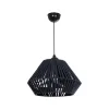 GLOBOSTAR® NUI 205-0071 Boho Κρεμαστό Φωτιστικό Οροφής με Ντουί 1 x E27 AC 220-240V IP20 - Μπλε - M36 x Π36 x Υ27cm
