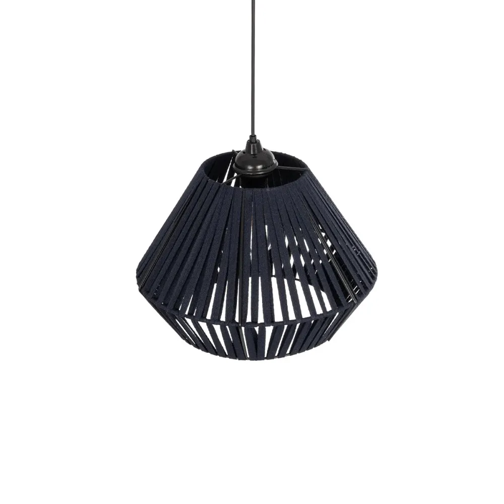 GLOBOSTAR® NUI 205-0071 Boho Κρεμαστό Φωτιστικό Οροφής με Ντουί 1 x E27 AC 220-240V IP20 - Μπλε - M36 x Π36 x Υ27cm