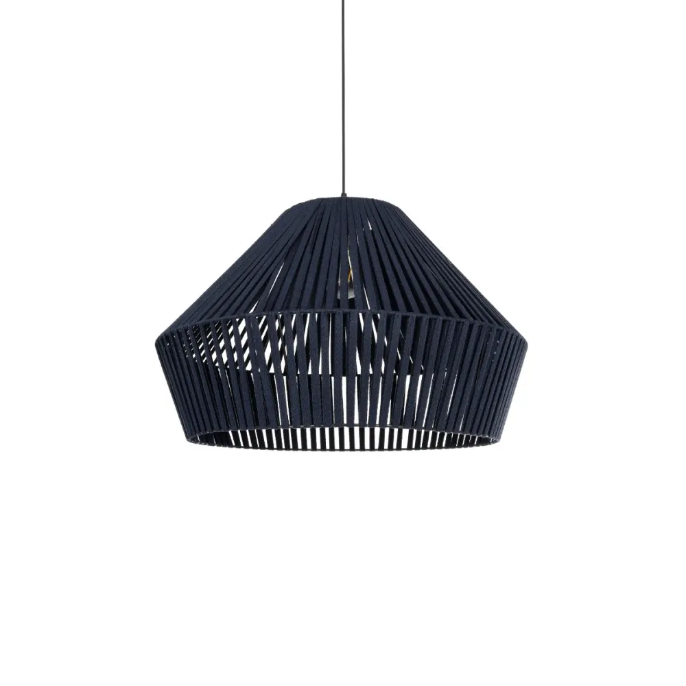 GLOBOSTAR® NUI 205-0072 Boho Κρεμαστό Φωτιστικό Οροφής με Ντουί 1 x E27 AC 220-240V IP20 - Μπλε - M60 x Π60 x Υ41cm