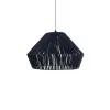 GLOBOSTAR® NUI 205-0072 Boho Κρεμαστό Φωτιστικό Οροφής με Ντουί 1 x E27 AC 220-240V IP20 - Μπλε - M60 x Π60 x Υ41cm