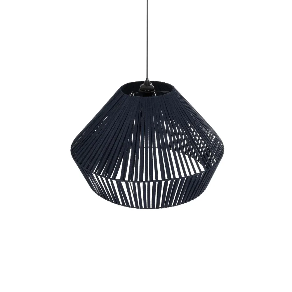 GLOBOSTAR® NUI 205-0072 Boho Κρεμαστό Φωτιστικό Οροφής με Ντουί 1 x E27 AC 220-240V IP20 - Μπλε - M60 x Π60 x Υ41cm