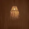 GLOBOSTAR® HERBE 205-0073 Boho Κρεμαστό Φωτιστικό Οροφής με Ντουί 1 x E27 AC 220-240V IP20 - Μπεζ - M30 x Π30 x Υ40cm