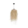 GLOBOSTAR® PIOVERE 205-0078 Boho Κρεμαστό Φωτιστικό Οροφής με Ντουί 1 x E27 AC 220-240V IP20 - Μπεζ - M35 x Π35 x Υ70cm