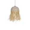 GLOBOSTAR® PLUVIA 205-0080 Boho Κρεμαστό Φωτιστικό Οροφής με Ντουί 1 x E27 AC 220-240V IP20 - Μπεζ - M50 x Π50 x Υ80cm