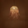GLOBOSTAR® PLUVIA 205-0081 Boho Κρεμαστό Φωτιστικό Οροφής με Ντουί 1 x E27 AC 220-240V IP20 - Μπεζ - M40 x Π40 x Υ70cm