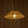 GLOBOSTAR® CHAPEAU 205-0086 Boho Κρεμαστό Φωτιστικό Οροφής με Ντουί 1 x E27 AC 220-240V IP20 - Μπεζ - M41 x Π41 x Υ17cm