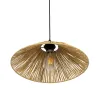 GLOBOSTAR® CHAPEAU 205-0086 Boho Κρεμαστό Φωτιστικό Οροφής με Ντουί 1 x E27 AC 220-240V IP20 - Μπεζ - M41 x Π41 x Υ17cm