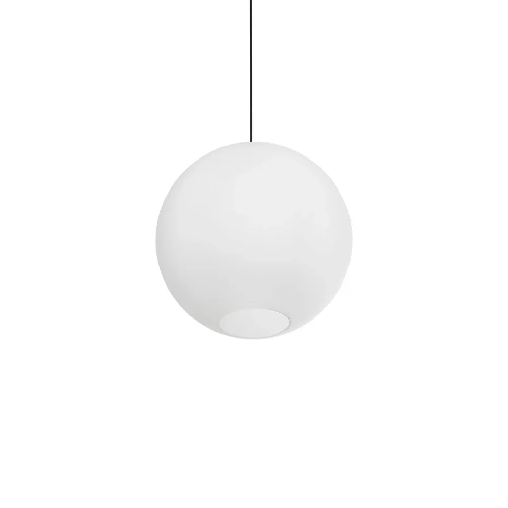GLOBOSTAR® GABIA 206-0002 Μοντέρνο Κρεμαστό Φωτιστικό Οροφής με Ντουί 1 x E27 AC 220-240V IP20 - Λευκό - Μ40 x Π40 x Υ42cm