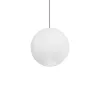 GLOBOSTAR® GABIA 206-0002 Μοντέρνο Κρεμαστό Φωτιστικό Οροφής με Ντουί 1 x E27 AC 220-240V IP20 - Λευκό - Μ40 x Π40 x Υ42cm