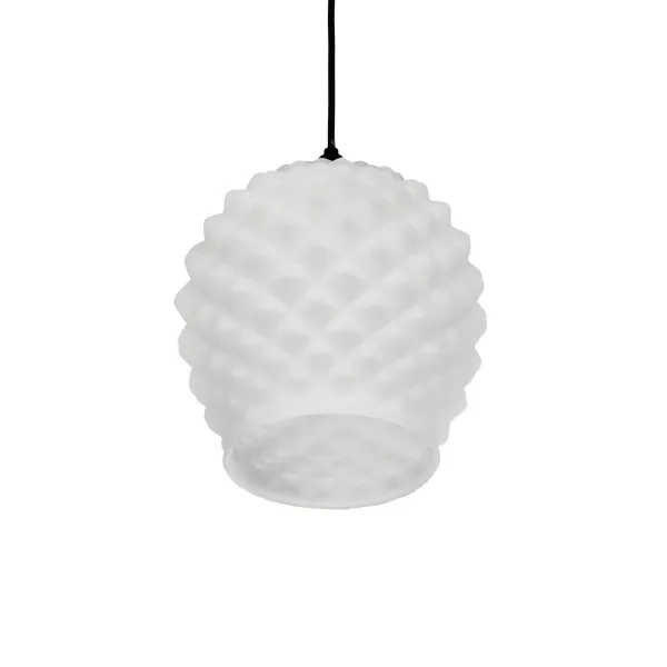 GLOBOSTAR® KEGEL 206-0005 Μοντέρνο Κρεμαστό Φωτιστικό Οροφής με Ντουί 1 x E27 AC 220-240V IP20 - Λευκό - Μ19 x Π19 x Υ19cm