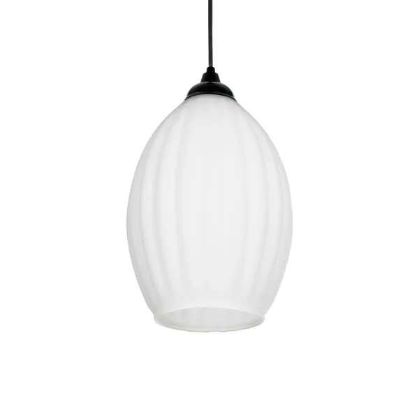 GLOBOSTAR® GURIA 206-0008 Μοντέρνο Κρεμαστό Φωτιστικό Οροφής με Ντουί 1 x E27 AC 220-240V IP20 - Λευκό - Μ19 x Π19 x Υ26cm