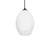 GLOBOSTAR® GURIA 206-0008 Μοντέρνο Κρεμαστό Φωτιστικό Οροφής με Ντουί 1 x E27 AC 220-240V IP20 - Λευκό - Μ19 x Π19 x Υ26cm