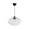 GLOBOSTAR® PERA 206-0009 Μοντέρνο Κρεμαστό Φωτιστικό Οροφής με Ντουί 1 x E27 AC 220-240V IP20 - Διάφανο - Μ30 x Π30 x Υ22cm