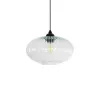 GLOBOSTAR® PERA 206-0009 Μοντέρνο Κρεμαστό Φωτιστικό Οροφής με Ντουί 1 x E27 AC 220-240V IP20 - Διάφανο - Μ30 x Π30 x Υ22cm