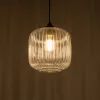 GLOBOSTAR® MELONI 206-0013 Μοντέρνο Κρεμαστό Φωτιστικό Οροφής με Ντουί 1 x E27 AC 220-240V IP20 - Διάφανο - Μ20 x Π20 x Υ24cm