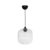 GLOBOSTAR® MELONI 206-0013 Μοντέρνο Κρεμαστό Φωτιστικό Οροφής με Ντουί 1 x E27 AC 220-240V IP20 - Διάφανο - Μ20 x Π20 x Υ24cm
