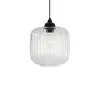 GLOBOSTAR® MELONI 206-0013 Μοντέρνο Κρεμαστό Φωτιστικό Οροφής με Ντουί 1 x E27 AC 220-240V IP20 - Διάφανο - Μ20 x Π20 x Υ24cm