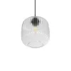 GLOBOSTAR® MELONI 206-0013 Μοντέρνο Κρεμαστό Φωτιστικό Οροφής με Ντουί 1 x E27 AC 220-240V IP20 - Διάφανο - Μ20 x Π20 x Υ24cm